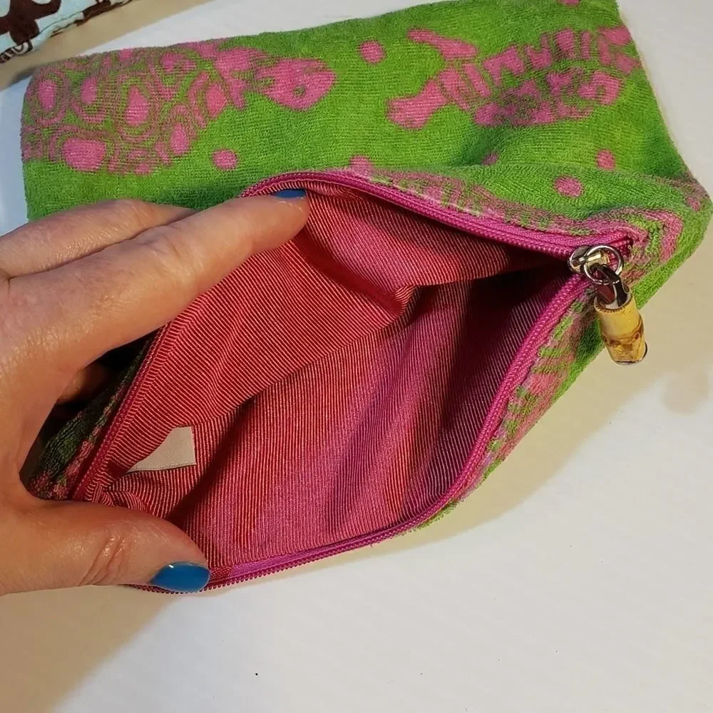 Lot of 3 Cosmetic Makeup Bags Planet Wise